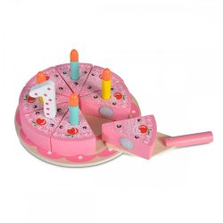 Moni Toys Fajáték fa szülinapi torta 18x18x8,5cm