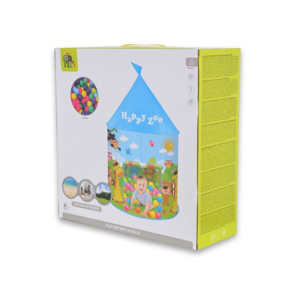 SÁTOR jurta alakú 25 kék labdával