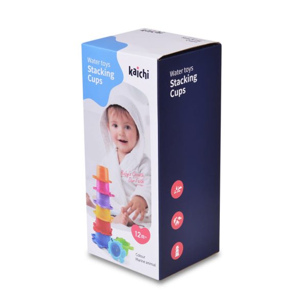 Műanyagjáték egymásra rakható poharak