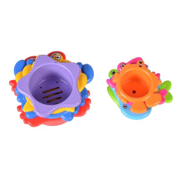 Műanyagjáték egymásra rakható poharak