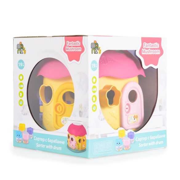 Műanyagjáték GOMBAHÁZ formaberakó PINK