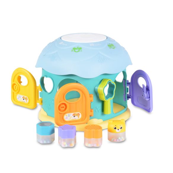 Műanyagjáték GOMBAHÁZ formaberakó KÉK