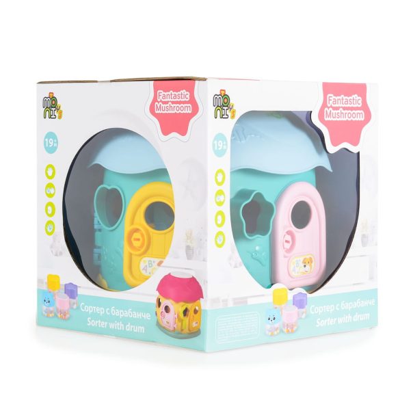 Műanyagjáték GOMBAHÁZ formaberakó KÉK