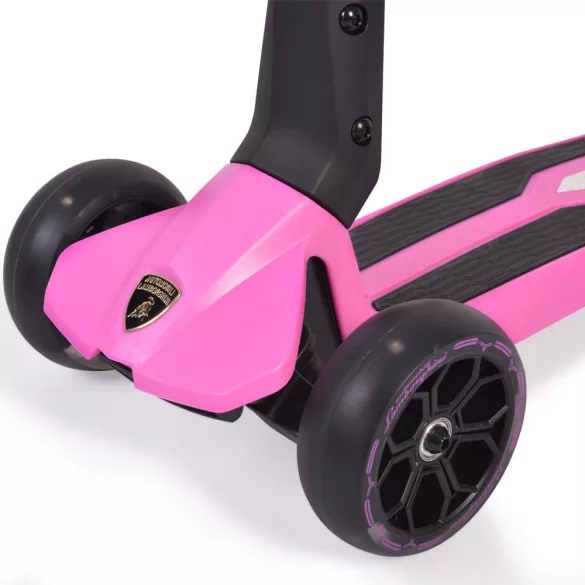 LAMBORGHINI roller 3 kerekű, összecsukható, 50 kg-ig PINK