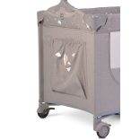 Cangaroo Once upon2 2 szint utazóágy zenélő forgó játékkal szürke