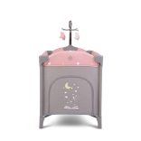 Cangaroo Once upon2 2 szint utazóágy zenélő forgó játékkal pink