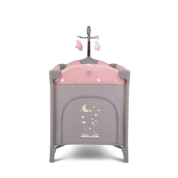 Cangaroo Once upon2 2 szint utazóágy zenélő forgó játékkal pink