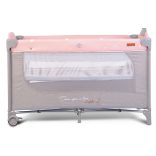 Cangaroo Once upon2 2 szint utazóágy zenélő forgó játékkal pink