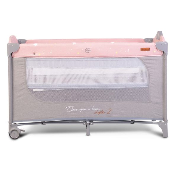 Cangaroo Once upon2 2 szint utazóágy zenélő forgó játékkal pink