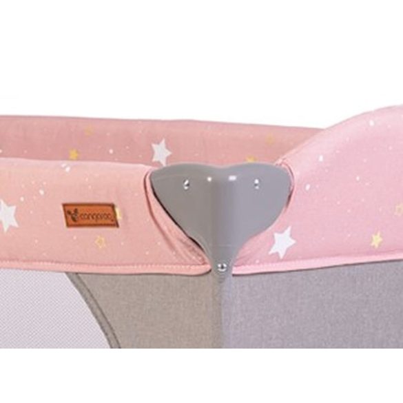 Cangaroo Once upon2 2 szint utazóágy zenélő forgó játékkal pink