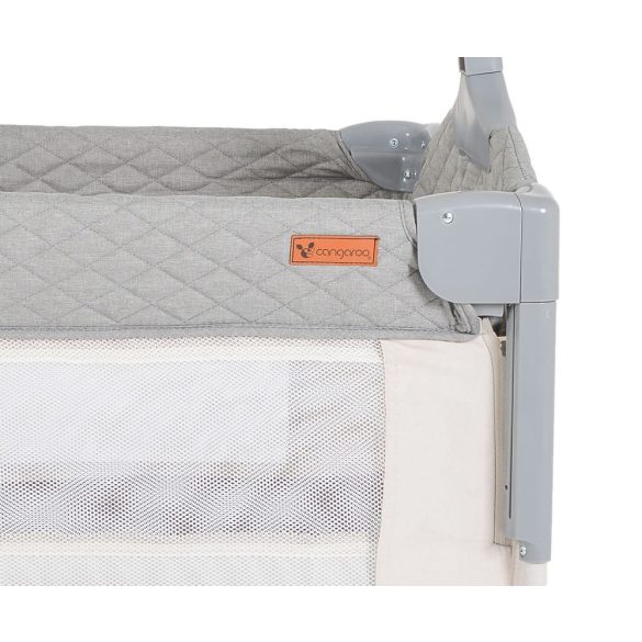 Cangaroo Indiana 2 szintes utazóágy tároló rekeszes szürke