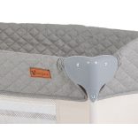 Cangaroo Indiana 2 szintes utazóágy tároló rekeszes szürke