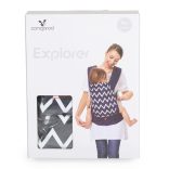 Cangaroo Explorer 2 pozíciós hordozó fekete