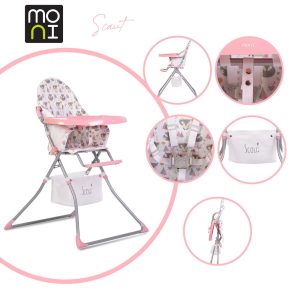 MONI Scaut etetőszék pink