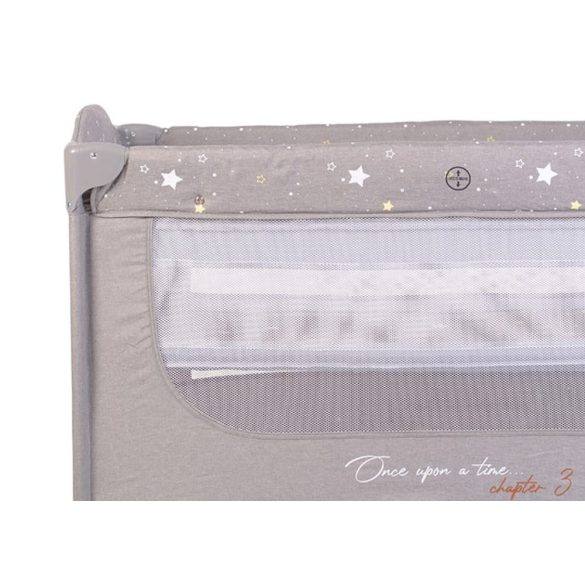 Cangaroo Once upon3 2 szintes utazóágy zenélő játékkal, pelenkázós szürke