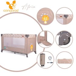 Cangaroo Africa utazóágy - Bézs
