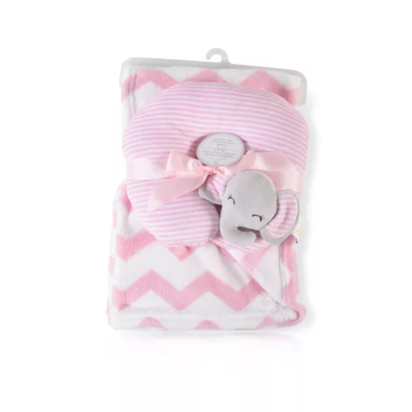 Cangaroo Sammy takaró párnával 90x75cm pink