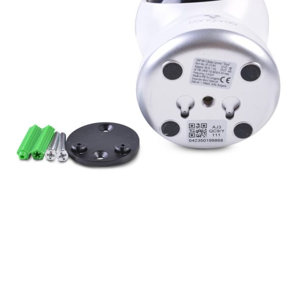 Cangaroo Teya bébiőr wifis kamera, 360fokban forgatható, led /gömb