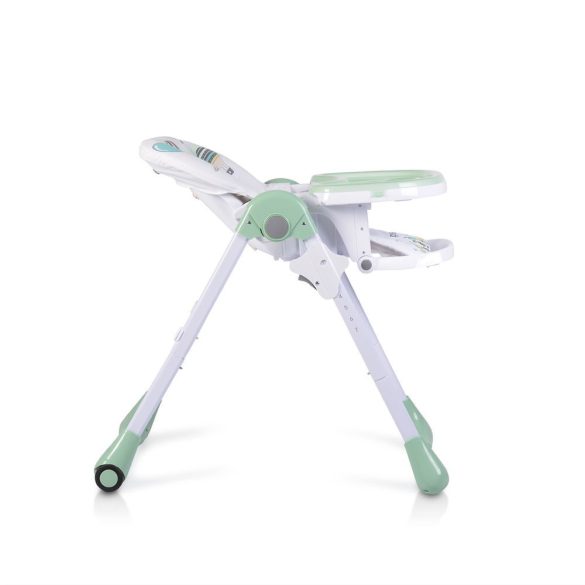 MUFFIN multifunkciós etetőszék, mintás, 2 kerékkel MENTA