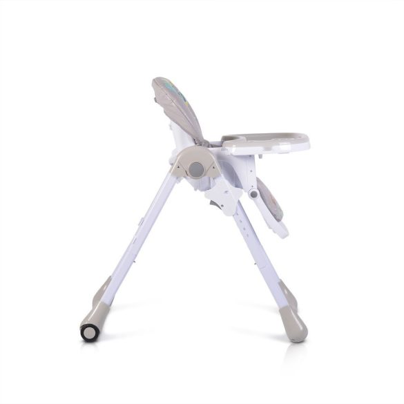 MUFFIN multifunkciós etetőszék, mintás, 2 kerékkel SZÜRKE