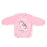 TEA TIME előke hosszú ujjas PINK