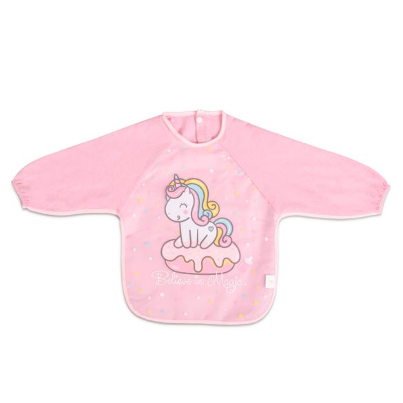 TEA TIME előke hosszú ujjas PINK