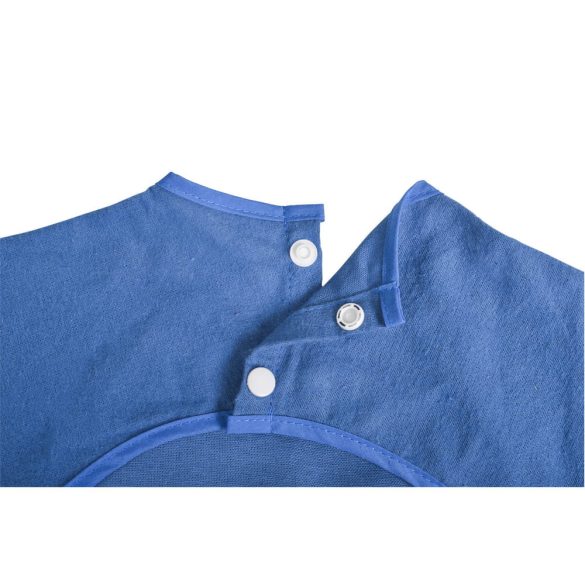 TEA TIME előke hosszú ujjas KÉK