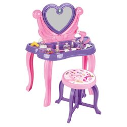   Pilsan smink asztal, szépségszett make up asztal+szék PINK/Lila