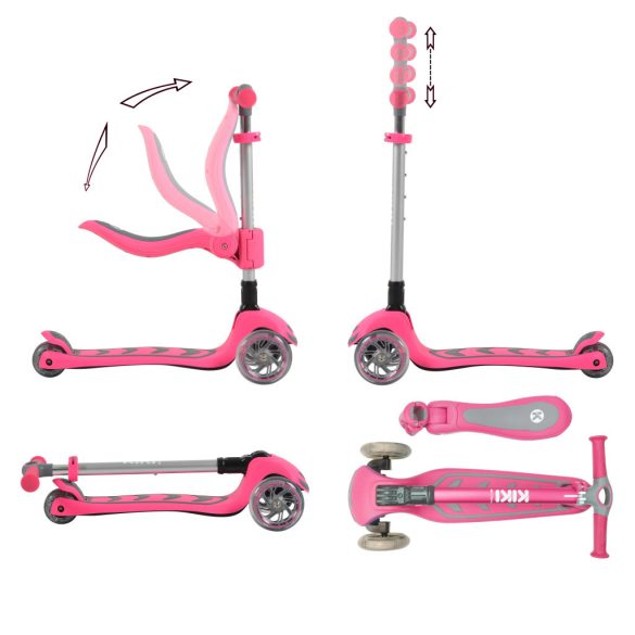 KIKI 2in1 Átalakítható roller PINK