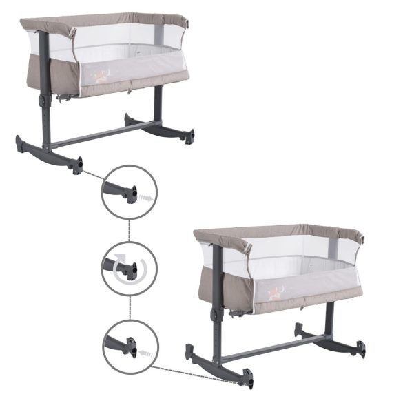 Cangaroo Always together babaöböl -kiságy bézs