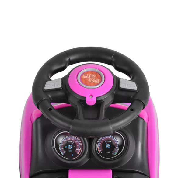 MONI Rider beülős autó tolókarral pink