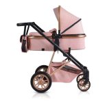 MONI Midas átalakítható sport/mózes babakocsi + táska, +fekvőbetét PINK