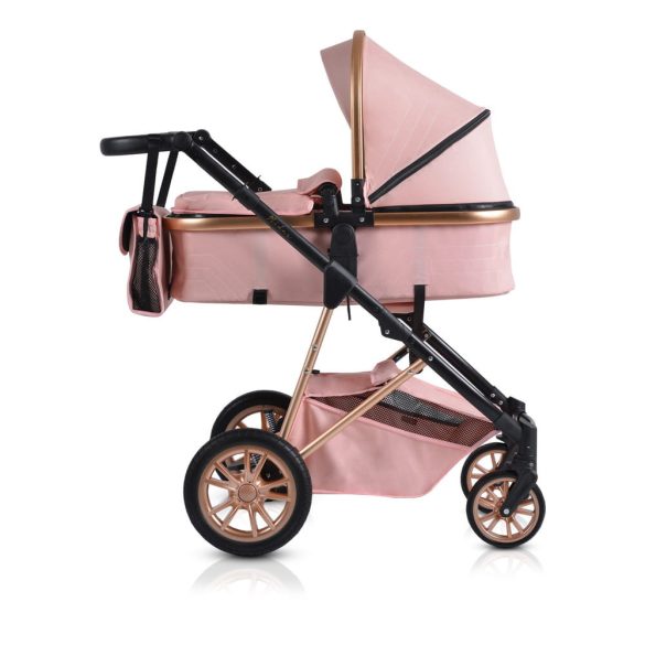 MONI Midas átalakítható sport/mózes babakocsi + táska, +fekvőbetét PINK