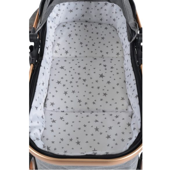 MONI Midas átalakítható sport/mózes babakocsi + táska, +fekvőbetét SZÜRKE