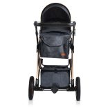 MONI Midas átalakítható sport/mózes babakocsi + táska, +fekvőbetét FEKETE