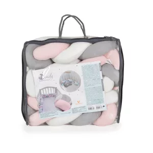 Cangaroo Braidy fonott fejvédő 180cm pink/szürke