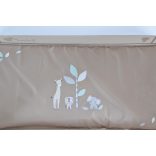 SAFARI utazóágy 1 szintes, zippes kibújóval, állatmintás BÉZS