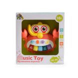 Moni Toys Műanyagjáték zenélő rák narancs