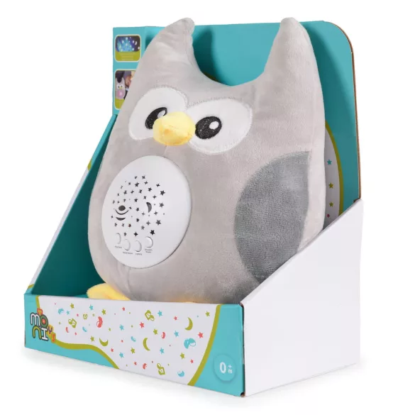 Moni Toys Lamp éjjeli lámpa bagoly plüss projector