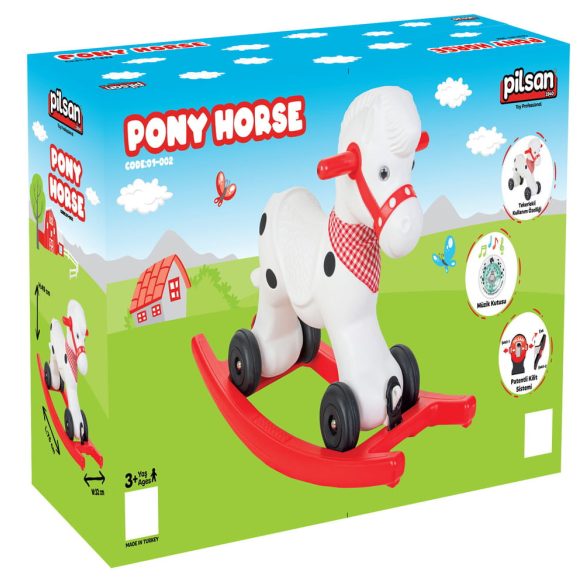 PILSAN hintázó póniló FEHÉR/PIROS