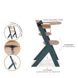 Cangaroo Nuttle fa etetőszék - Szürke