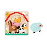 TOOKY fajáték fa farm puzzle 7 dbos szett
