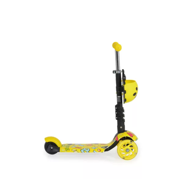 MONI Lollipop roller üléssel katicás sárga