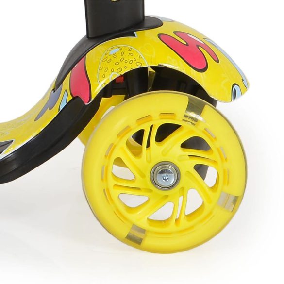 MONI Lollipop roller üléssel katicás sárga