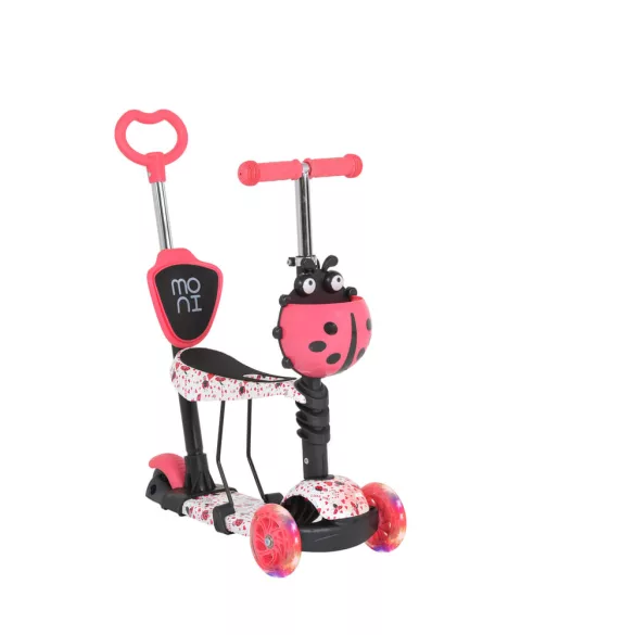 MONI Lollipop roller üléssel katicás piros