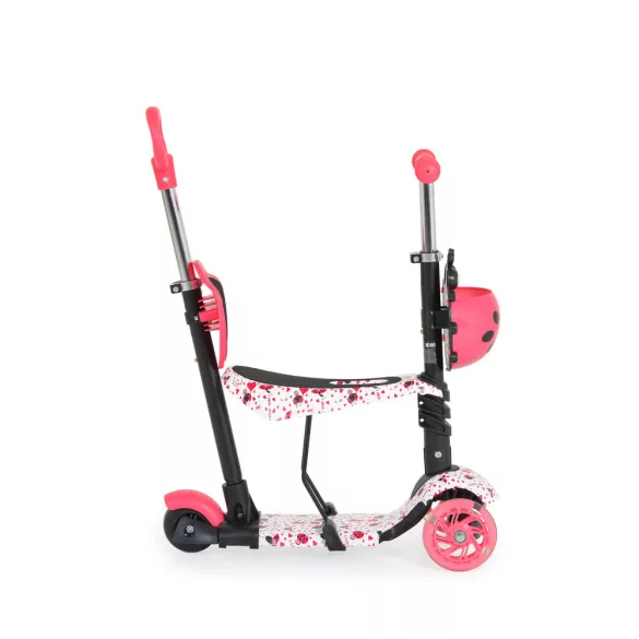 MONI Lollipop roller üléssel katicás piros