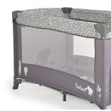 SAFARI utazóágy 1 szintes, zippes kibújóval, állatmintás GRAFIT