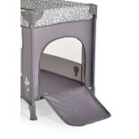 SAFARI utazóágy 1 szintes, zippes kibújóval, állatmintás GRAFIT