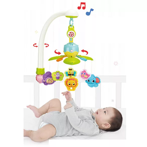 LULLABY zenélő forgó kisállatokkal
