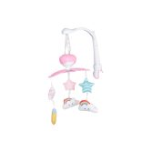 MOON zenélő forgó kiságyra holdas, textil/plüss